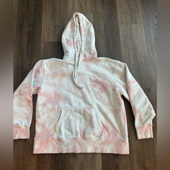 Ivory Ella Sweatshirt hoodie. Light pink tie dye. Women’s size medium. - Picture 1 of 7